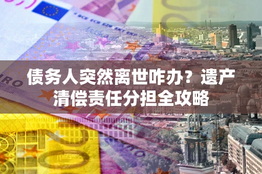 济南债务人突然离世咋办？遗产清偿责任分担全攻略