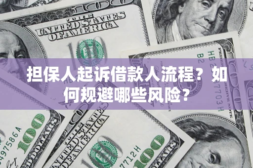 济南担保人起诉借款人流程？如何规避哪些风险？